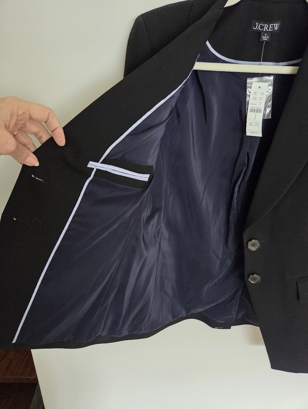 J. Crew Madelyn 4-way Stretch Blazer Sz 2 NWT Black - Picture 13 of 15